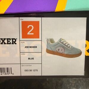Joe Boxer Kids' Sneakers  Casual Lightweight Shoes Size 2 NEW